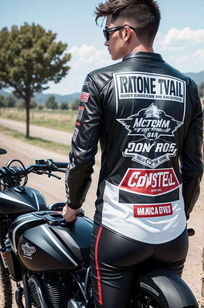 Custom shirt for motorcycle trail team
