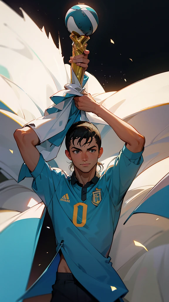 Cristiano Ronaldo winning the world cup and Argentina being runner-up