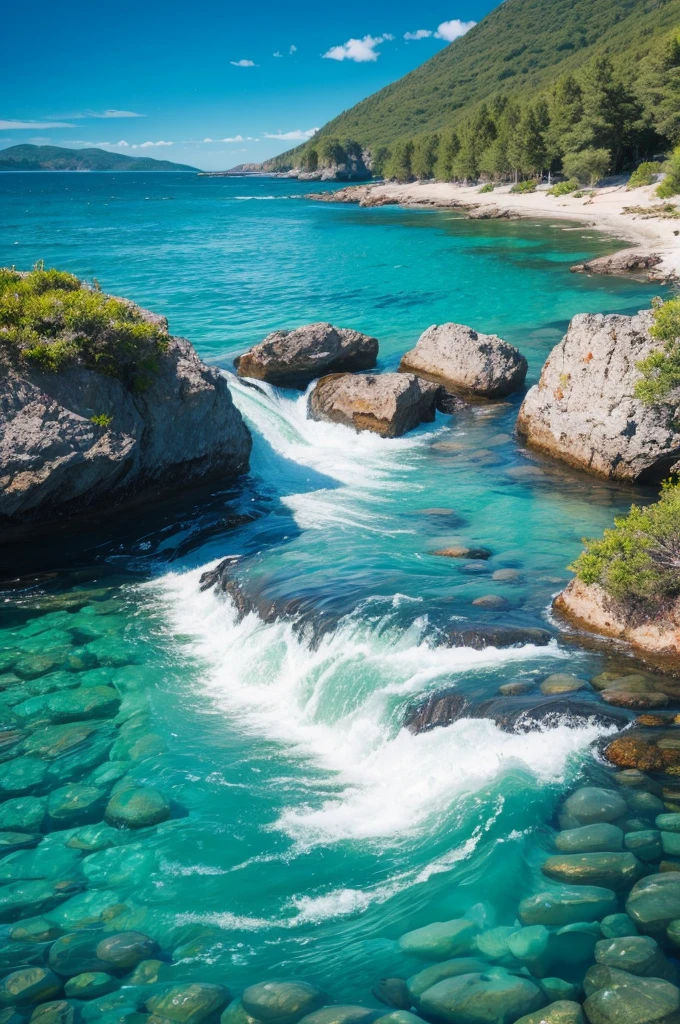 colorful water