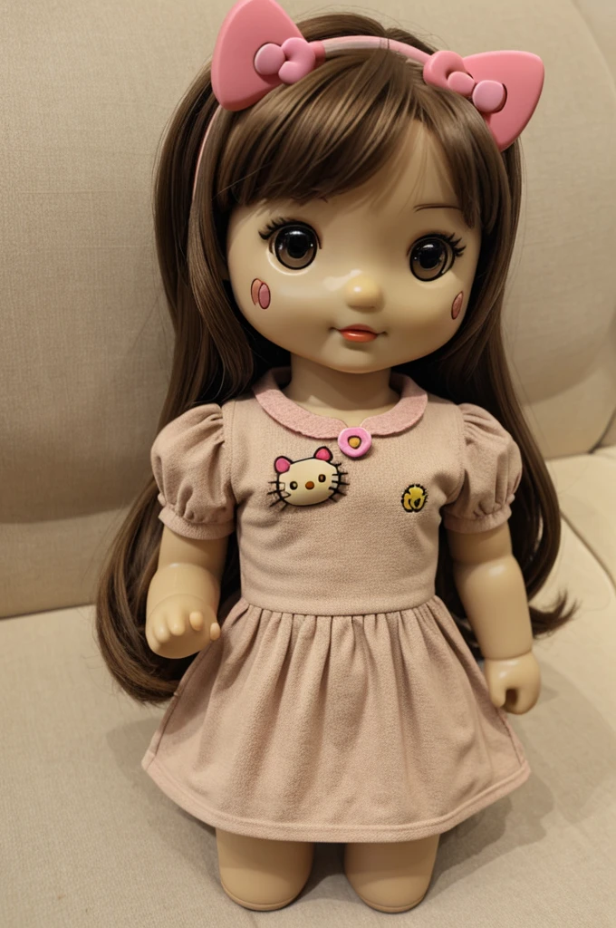 Light brown Hello Kitty doll 