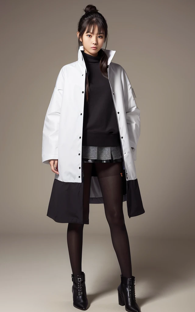 Interactive Fashion: Clothes that change according to the user's movementaterials that change color and shape with gestures and touch。Design for real-time interaction。The background is the gorgeous runway of Paris Fashion Week。