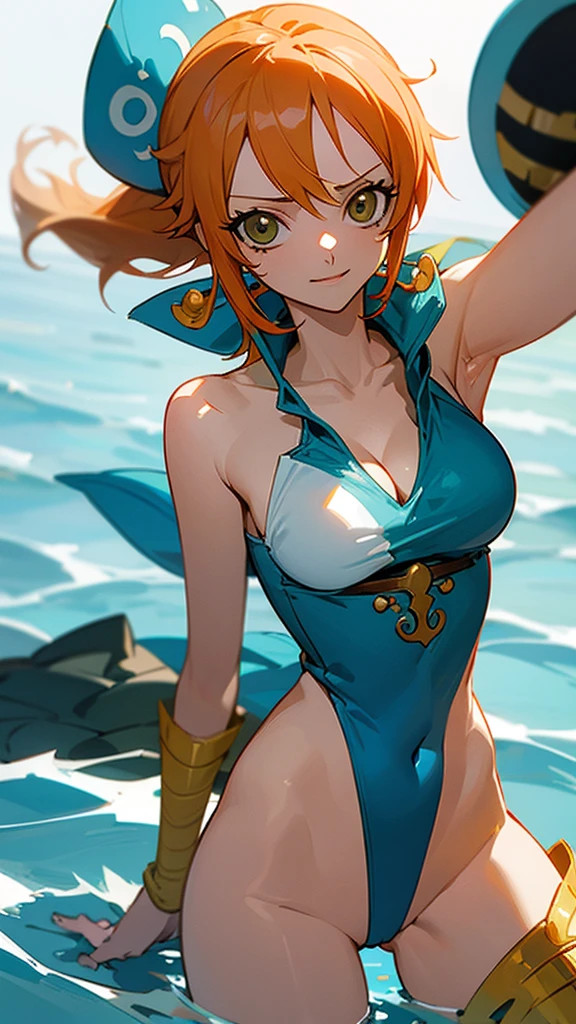 Nami from one piece together with robin
