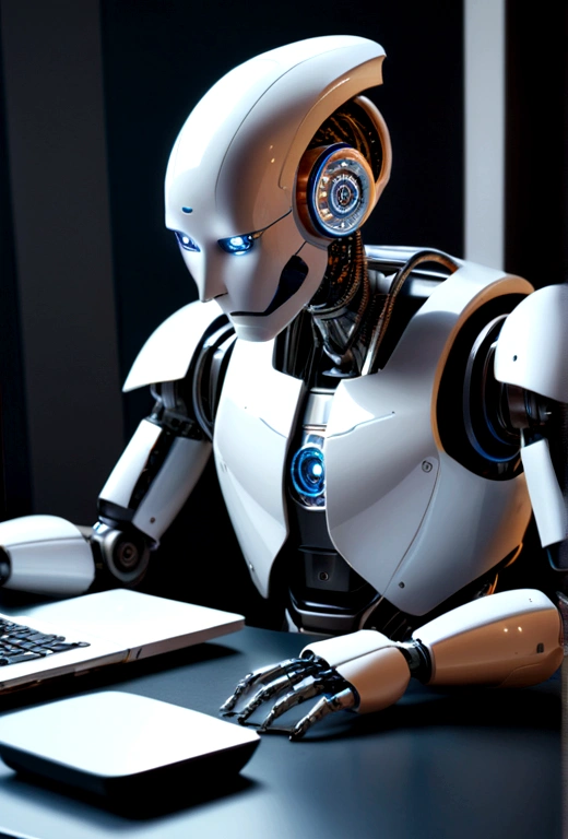 A Robot with a computer