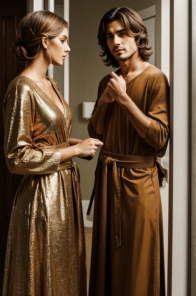 Man dressing as woman