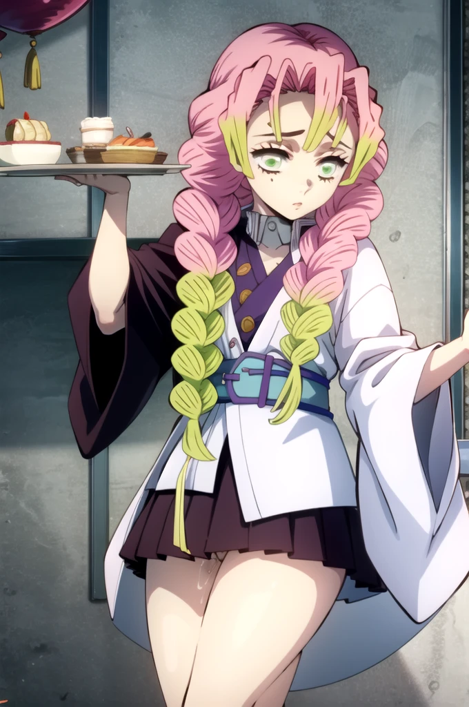 It is_Aurora, One girl, demon slayer uniform, Kanroji Mitsuri, chest, Mole under eye, Mole, Pink Hair, alone, Multicolored Hair, Braiding, Gradient Hair, Green Hair, Long Hair, kimono, skirt, Green Eyes, ((巨chest)), Two-tone hair, twin Braidings, Anime Coloring, pleated , White Belt, nsfw, (pubic hair), vaginale, Sex, spread pussy, Pussy juice, イキ顔
expensive body, expensive, Long legs, mature female, mature, Adult