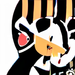 Paw high-five cat upper body illustration