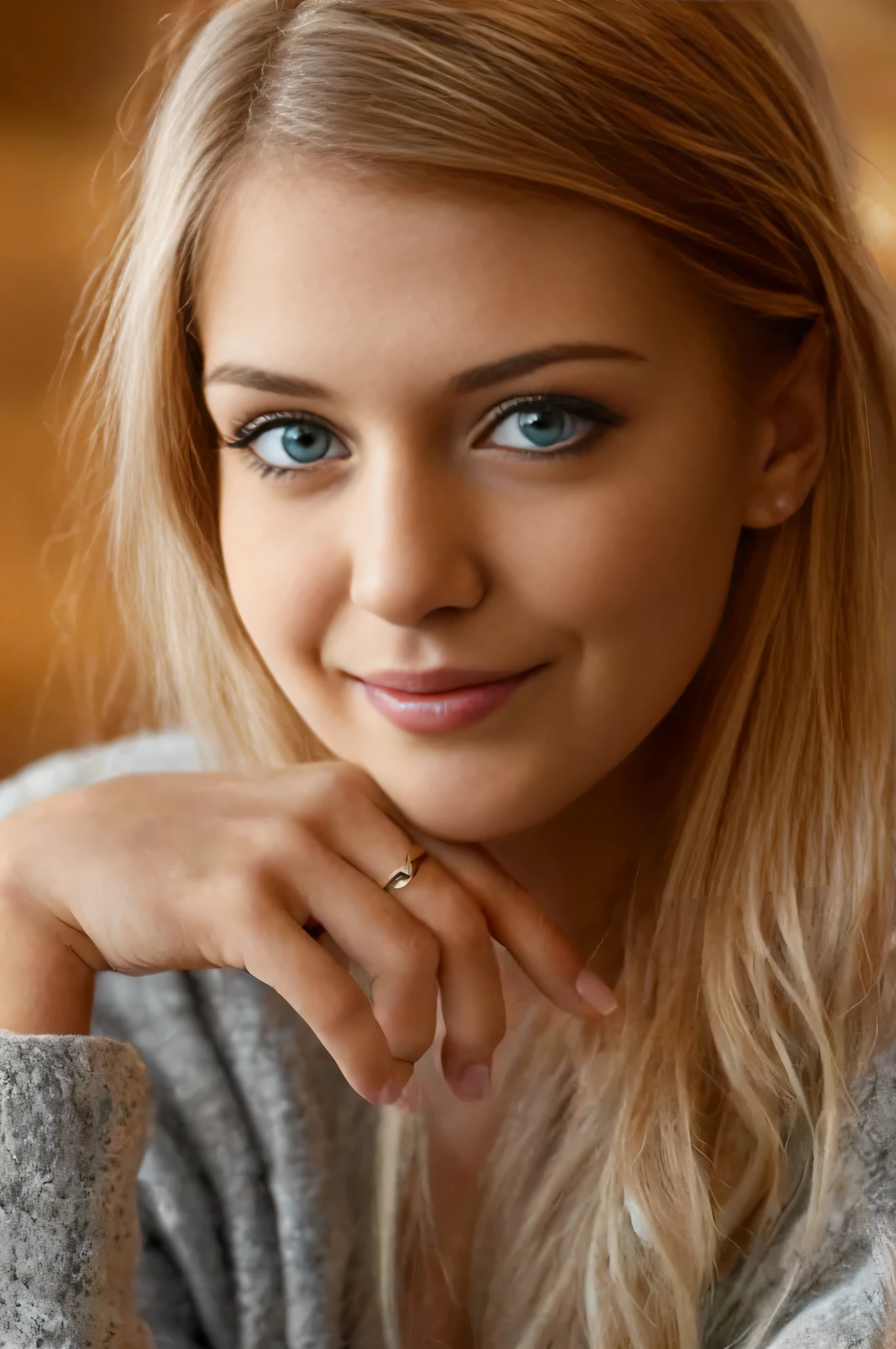 (best qualityer, ultra detaild) , (high resolution skin texture) , ( ultra realistic image resolution) , blonde woman with light green eyes looking at viewer (Ultra Realistic Detail) , (photorealistic:1.4), detailed gorgeous face