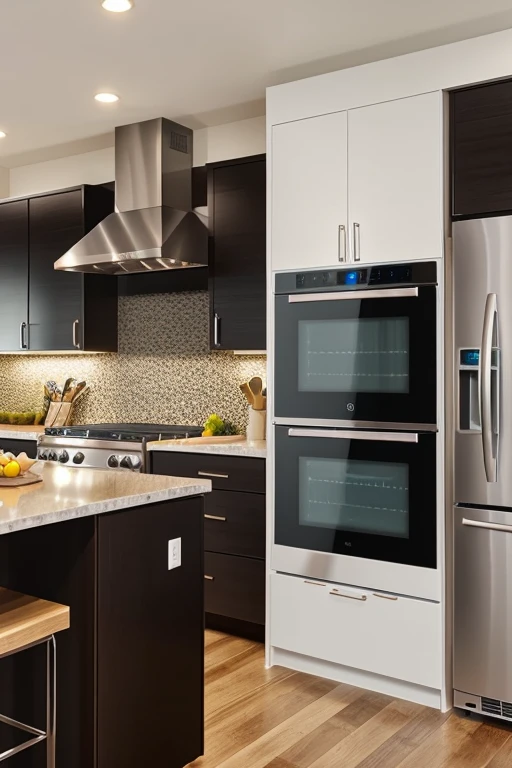 in kitchen smart appliances include a refrigerator that suggests recipes based on inventory, and an oven that preheats remotely via a smartphone app.
LED lighting adjusts color temperature for ambiance and task lighting