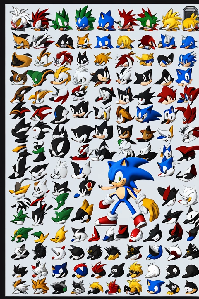 Sonic sprite sheet