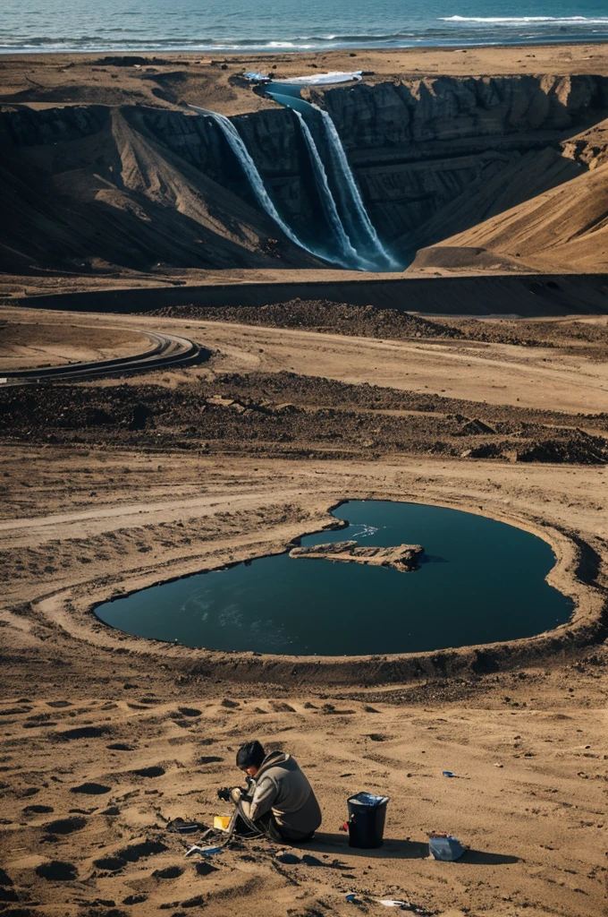 Create photos about caring for the environment and saying no to pollution using the rhetorical figure of Metaphor
