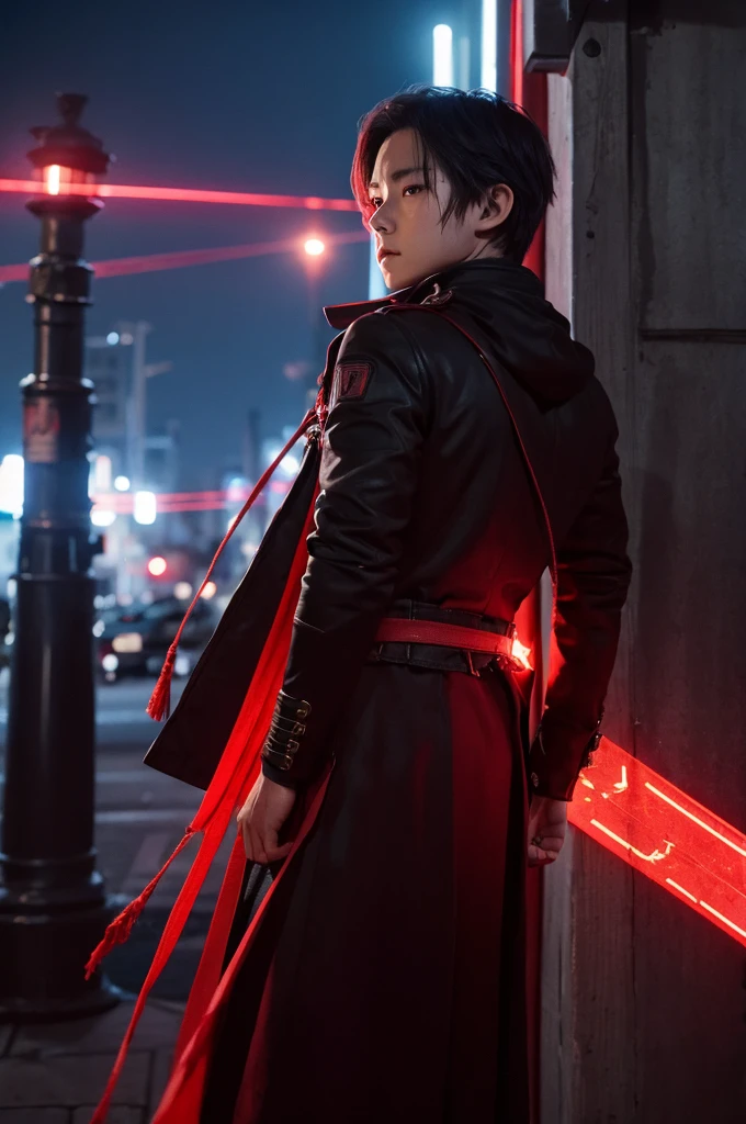 City Light and Darkness Boy Red Thread Destiny Tears