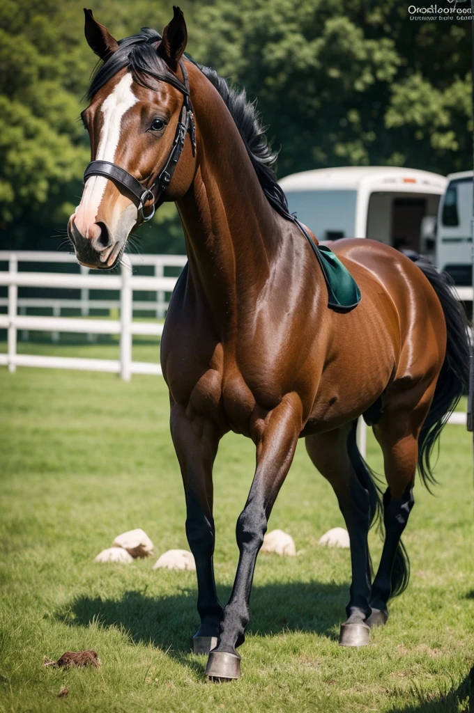 A horse pooping with the caption osvaldo
