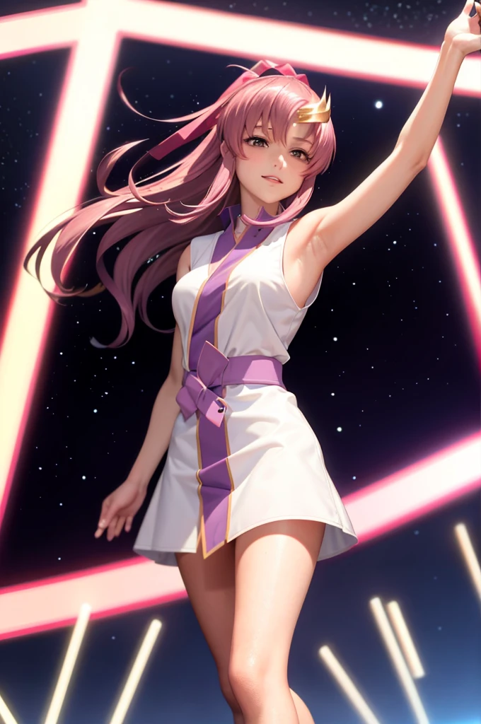 masterpiece, best quality,lacus-bk, 1girl, solo,armpit,bare arms