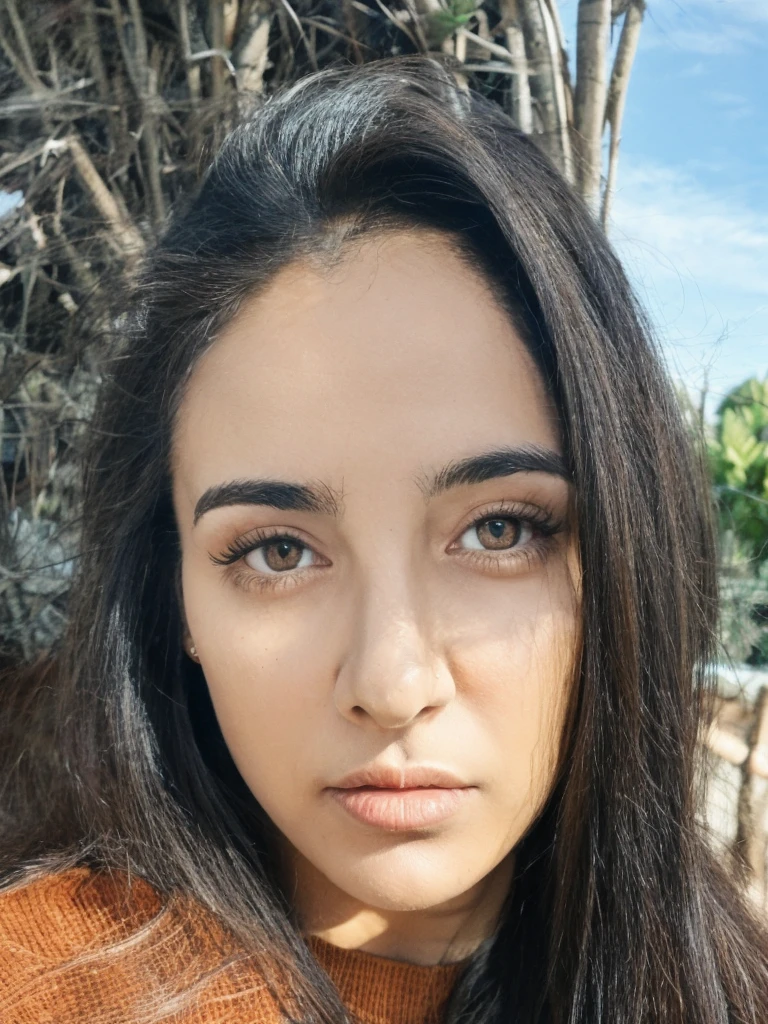 1girl, ((solo)), ((consistent face and image)), her name is Zaira, (Lebanese woman), mature, ((25 years old)), black hair, straight long hair, (Lebanese nose), (((hazel eyes))), (slim), (ordinary Lebanese)