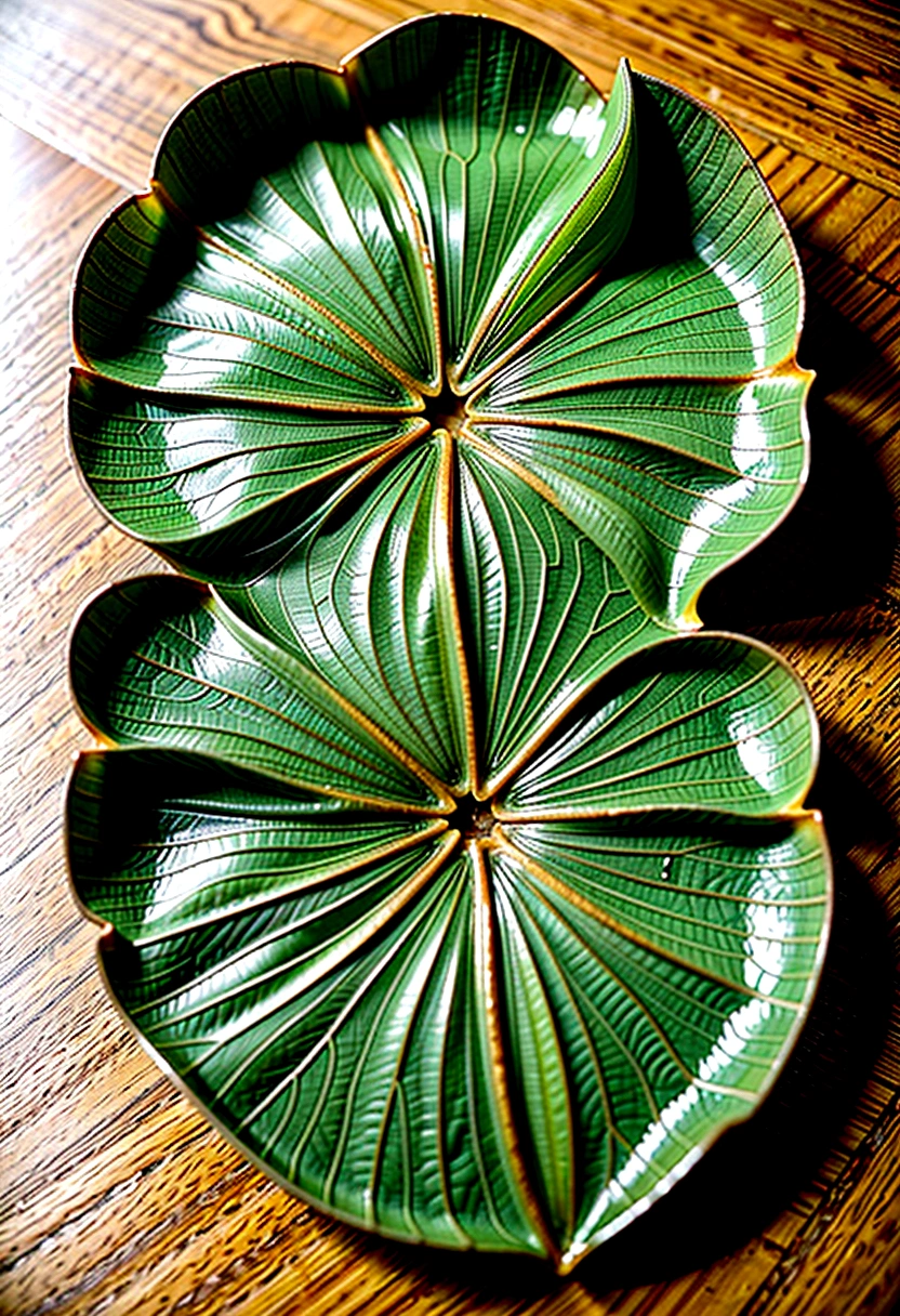 Lotus leaf top view