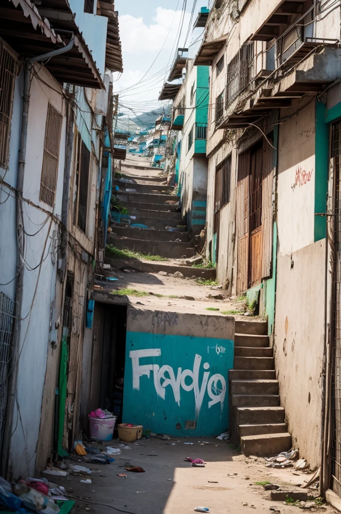 Photo of the favela written funk is life
