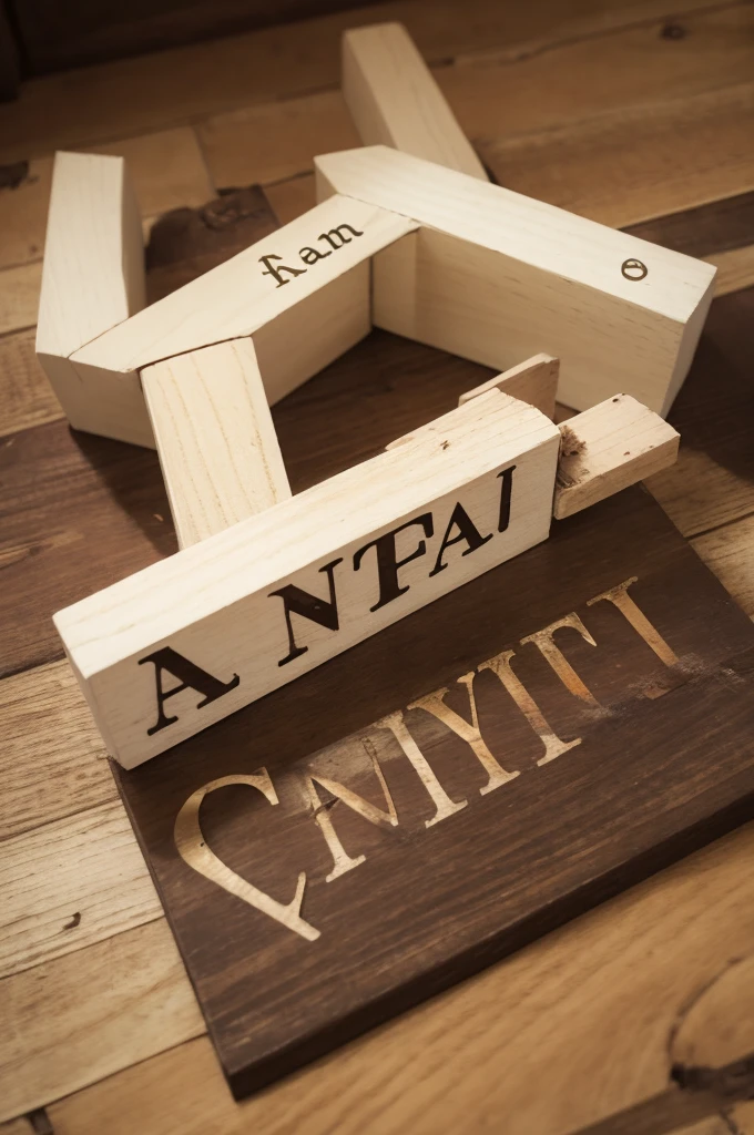 Make the name "canfal" 3D with broken and dirty letters