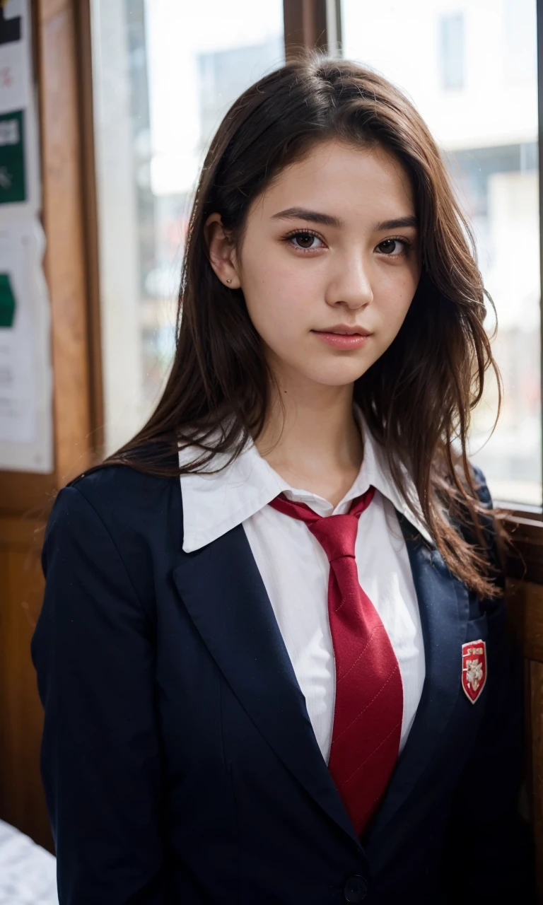 ulzzang -6500-v1.1, (Raw photo:1.2), (Photorealistic:1.4), Beautiful detailed girl, Very detailed eyes and face, Beautiful detailed eyes, Ridiculous, Incredibly ridiculous, Huge file size, High resolution, Very detailed, Best Quality, masutepiece, Kemomimi, (((JK school uniform)), Illustration, Very detailed, nffsw, unified, 8K Wallpaper, amazwg, Fwe details, masutepiece, Best Quality, Highly detailed ticker uniform 8K wallpaper, Light on Face, Cwematic lightwg, 1girl w, , ()), ((Dynamic Pose)), (Camel toe), (half), Uniforms、Young Face、Young look、Lori、a beauty girl、Lolita、hi-school girl、The whole picture、w 