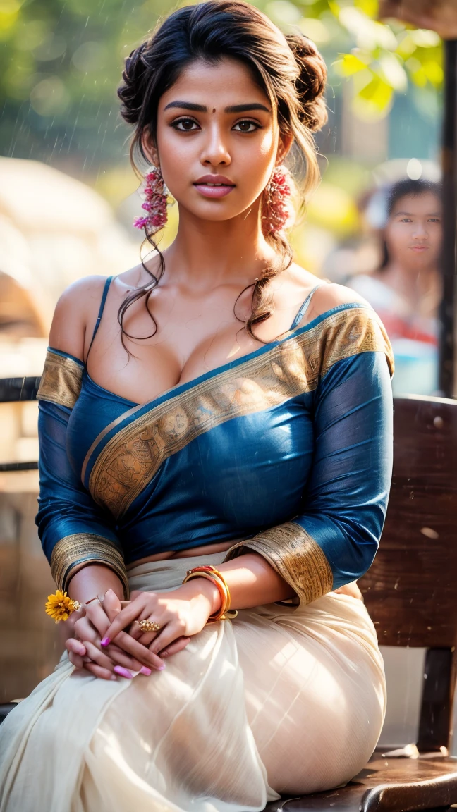 Outdoor image of 21yo  in school school photo in school masterpiece, (photorealistic:1.7), best quality, beautiful lighting, Eleanor Latino Woman 20yo Old Big Breasts Plus Size Model random colour beautiful eyes extremely high Bun long extreme curly hair Lifts wearing Indian flowers ethnic elegance princess saree salwar kameez. Flowers on hair (Persian princess)),off shoulder ,bra, Indian attire ,ultra realistic skin Best quality, masterpiece, Beautiful, young indian woman, teacher, college, looking straight at viewer, wearing elegant full sleeve top white and blue long skirt, college classroom, sitting on chair, professionalism, teen age, detailed face, detailed body, symmetric face, cute face, dynamic pose, perfect anatomy, holding books with hands, photorealistic, curvy body, braid hair, 8k, ultra realistic, blackboard background, (masterpiece)((disheveled hair:1.2),( beautiful detailed eyes:1.1), Indian girl (wearing casual t_shirt ,street background, Bokeh, medium round breast , side pose looking at viewer,long hair , hair bun,wet clothes, rainy season,heavy rain shower , enjoying rain, happy, big cheeks ,Outdoor im occlusion(masterpiece)((disheveled hair:1.2),( beautiful detailed eyes:1.1), Indian girl (wearing casual t_shirt ,street background, Bokeh, medium round breast , side pose looking at viewer,long hair , hair bun,wet clothes, rainy season,heavy rain shower , enjoying rain, happy, big cheeks ,Outdoor image of 21yo  in school school photo in school masterpiece, (photorealistic:1.7), best quality, beautiful lighting, Eleanor Latino Woman 20yo Old Big Breasts Plus Size Model random colour beautiful eyes extremely high Bun long extreme curly hair Lifts wearing Indian flowers ethnic elegance princess saree salwar kameez. Flowers on hair (Persian princess)),off shoulder ,bra, Indian attire ,ultra realistic skin Best quality, masterpiece, Beautiful, young indian woman, teacher, college, looking straight at viewer, wearing elegant dark  full sleeve top and lon