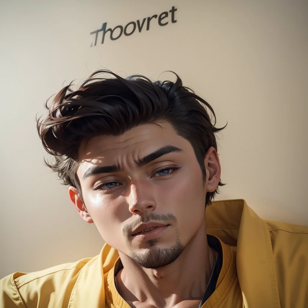 Convert this man into a anime boy