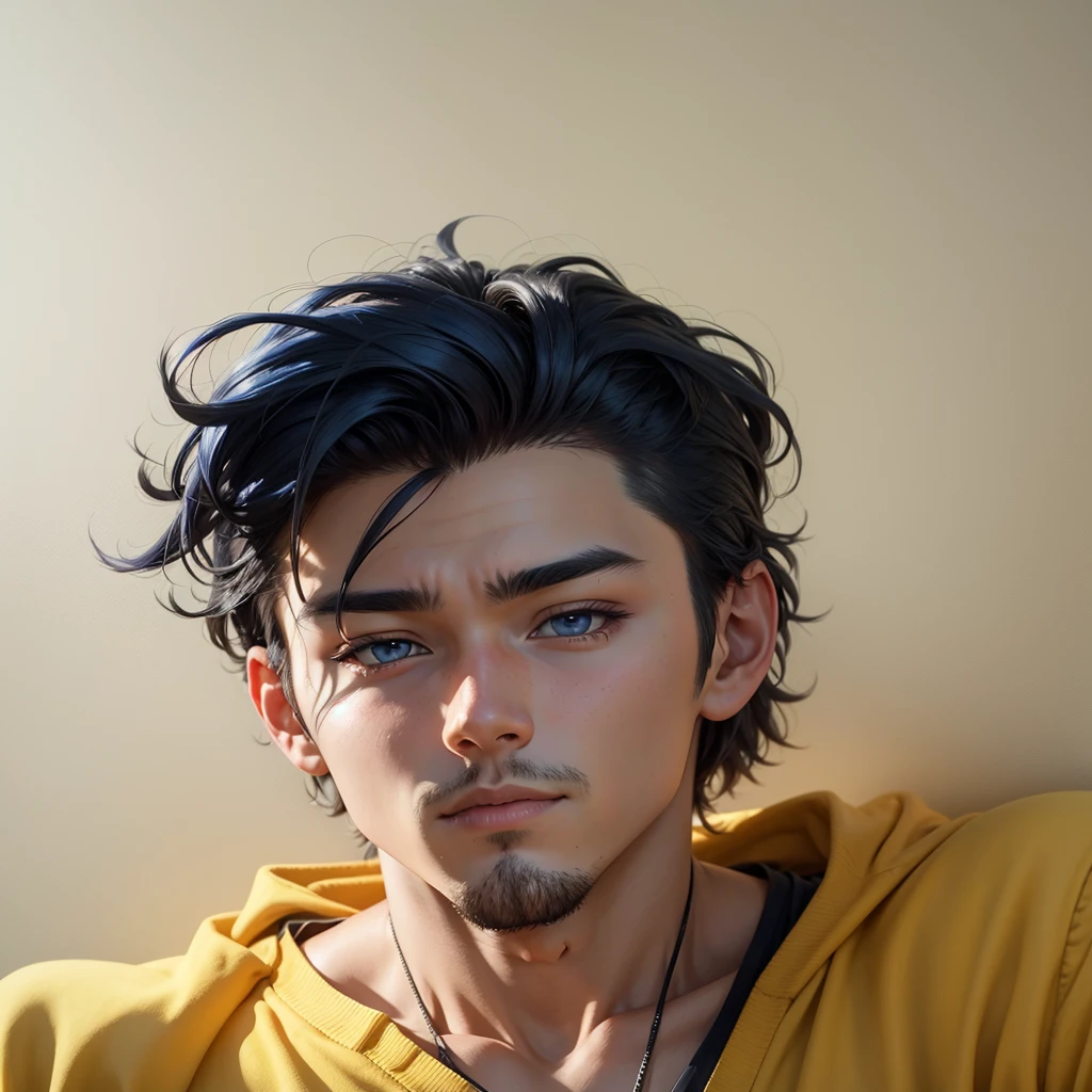 Convert this man into a anime boy