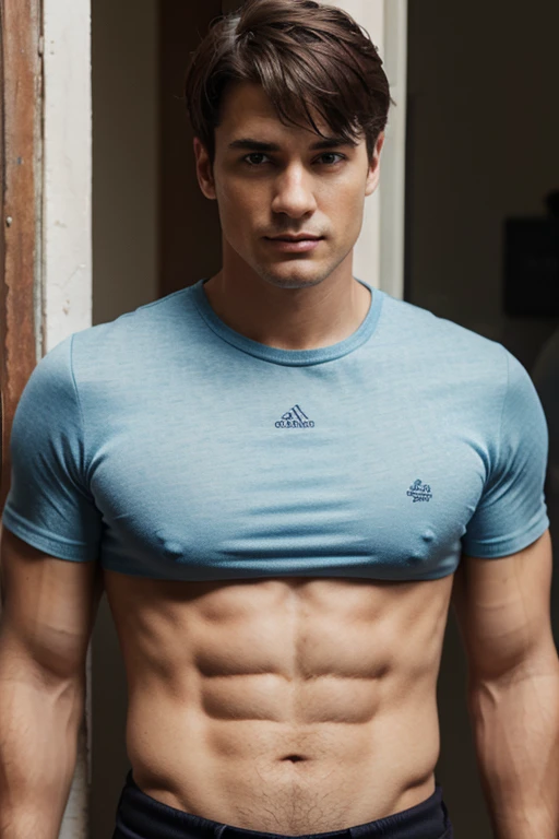 Real photo men's beauty fashion black clothing modern glamor luxury show haute couture latin man athletic stones shine