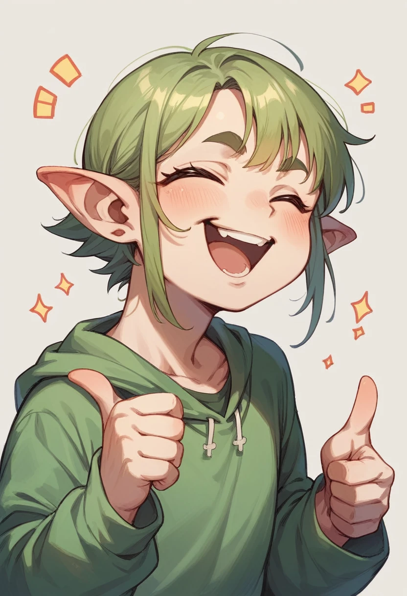 yoda happy with a lamborguini giving a thumbs up