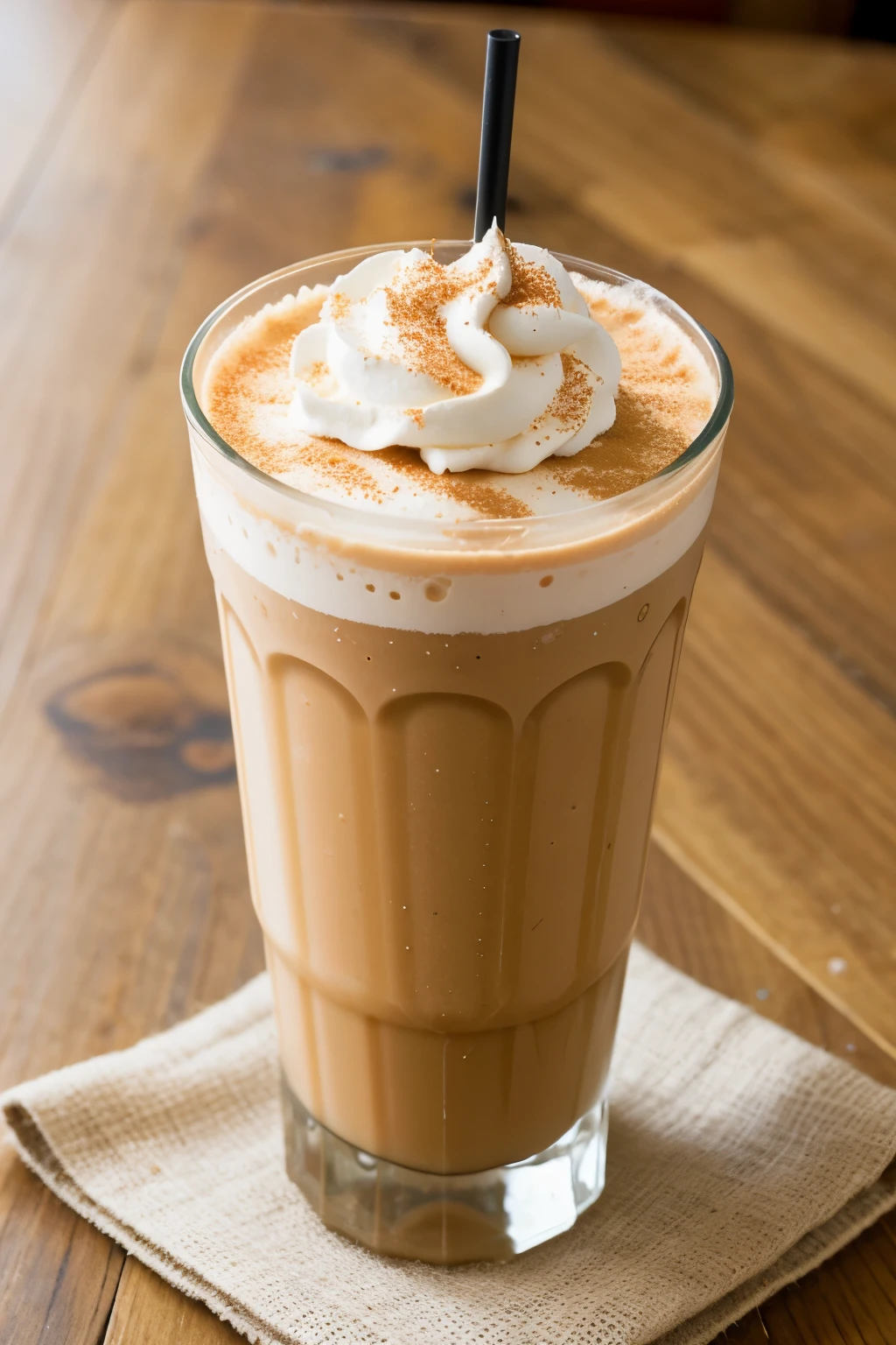 creative logo of a frappe with name FrappCollagen