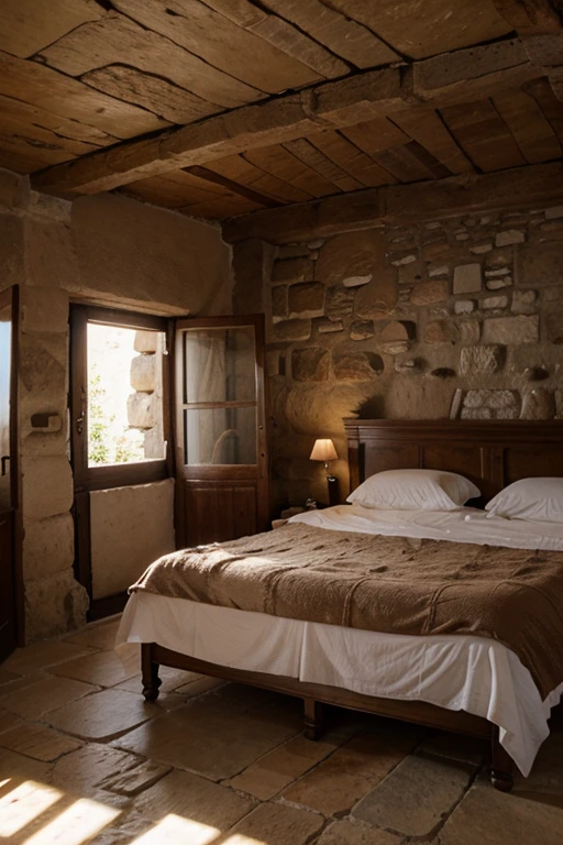 Prompts de una casona de piedra del siglo xx