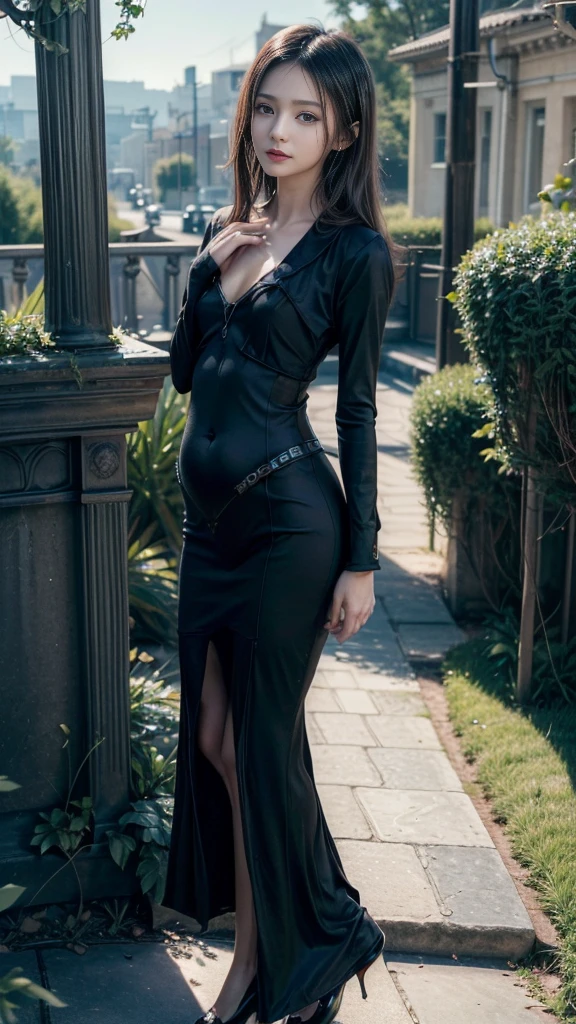 ((Number one in the underworld, -yeld beiful young boss, Baby Facelender body line, Small and slim body type, Beautiful small face, Captivating Lips, The size of the mansion々and gardens, (Formal wear, Beautiful breasts:1.2, Chest Opening), Walk gracefully, (Perfect Anatomy:1.3), (Detailed eyes and face:1.4, Professional photography techniques, Cinema Lighting), (Highest quality, 8K, masterpiece:1.2, RAW Photos), (reality:1.37), Ultra-detailed, Serious expression, A worldview of justice, Social hierarchy, indignant, Short Hair, (Detailed hands, Perfect hands, beautiful little hands:1.2), View the viewer