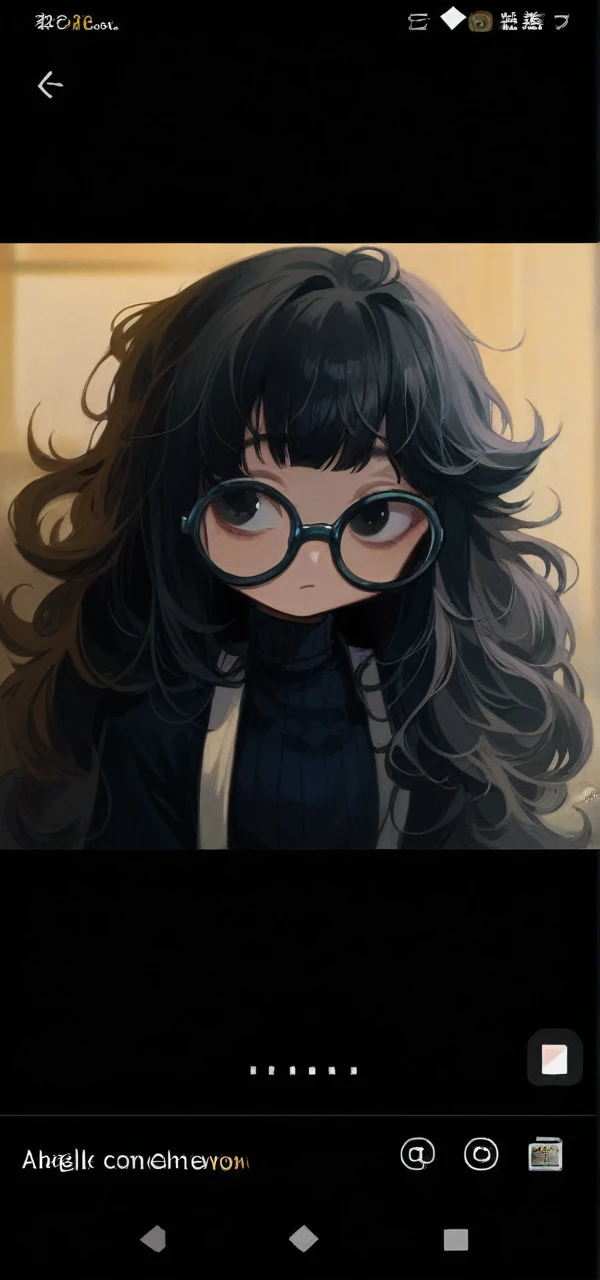 Make me a real blythe doll, light brunette, with straight black hair with bangs and black eyes