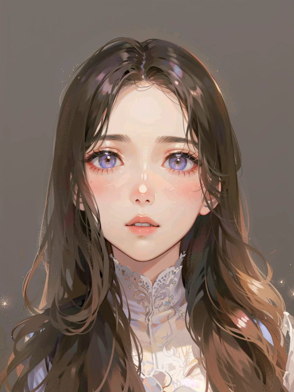 there is a woman that is looking at herself in the mirror, young lovely Korean faces, Soft portrait shot 8 K, Gorgeous young Korean woman, Beautiful young Korean woman, portrait of female korean idol, wan adorable korean face, jaeyeon nam, beautiful Korean women, young cute wan asian face, 8K Artgerm bokeh, cute korean actress