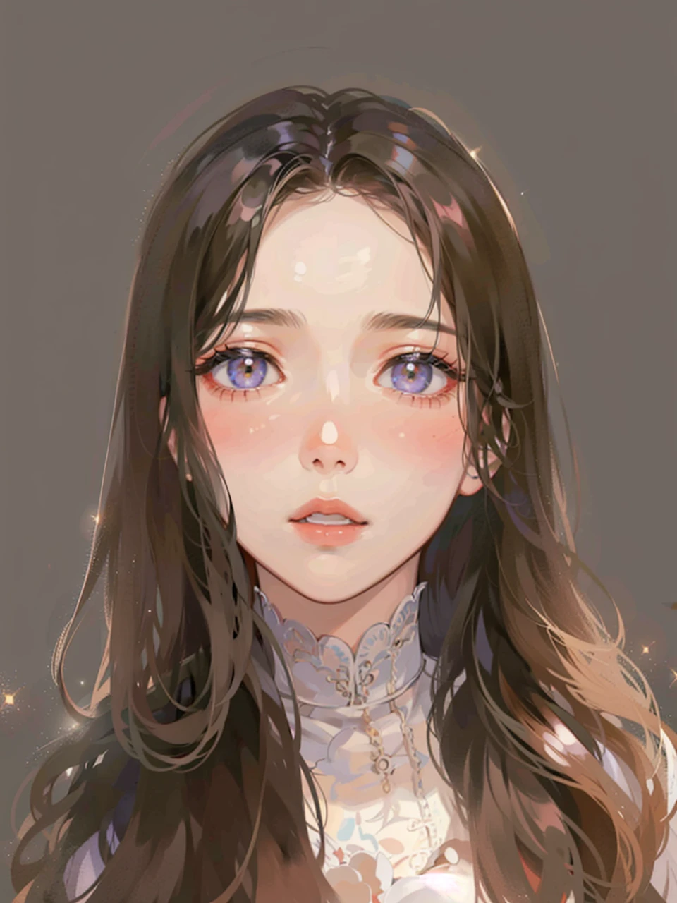 there is a woman that is looking at herself in the mirror, young lovely Korean faces, Soft portrait shot 8 K, Gorgeous young Korean woman, Beautiful young Korean woman, portrait of female korean idol, wan adorable korean face, jaeyeon nam, beautiful Korean women, young cute wan asian face, 8K Artgerm bokeh, cute korean actress