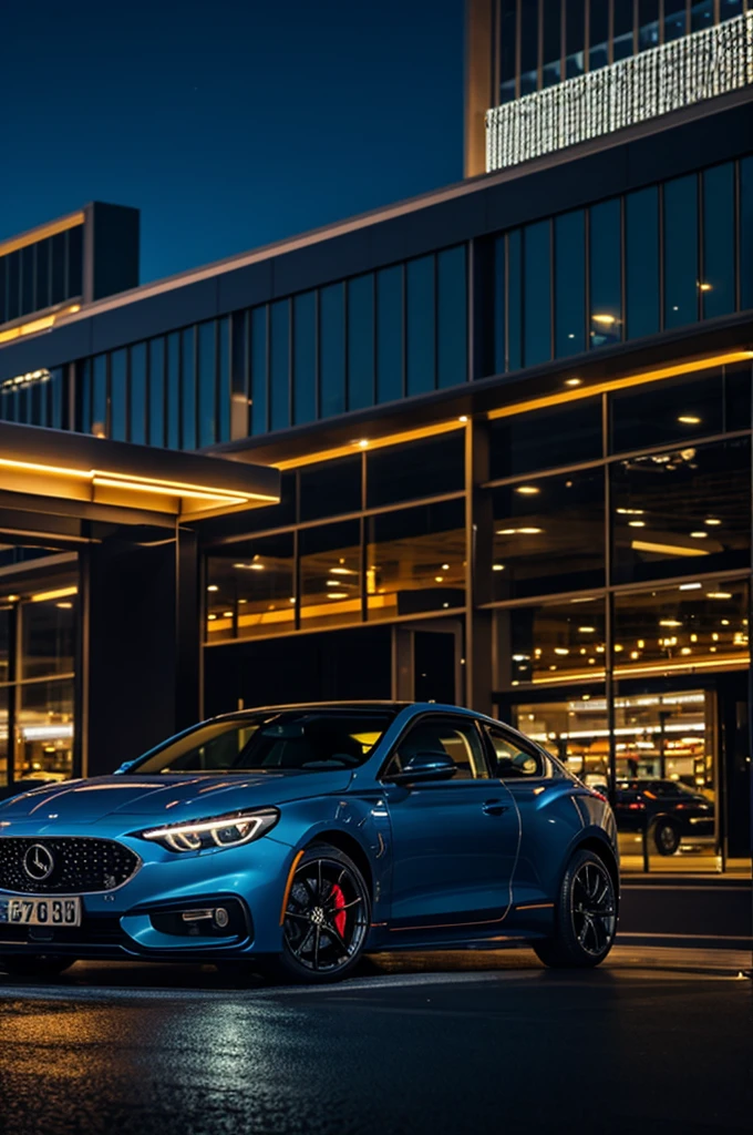 Money cars at night and money 