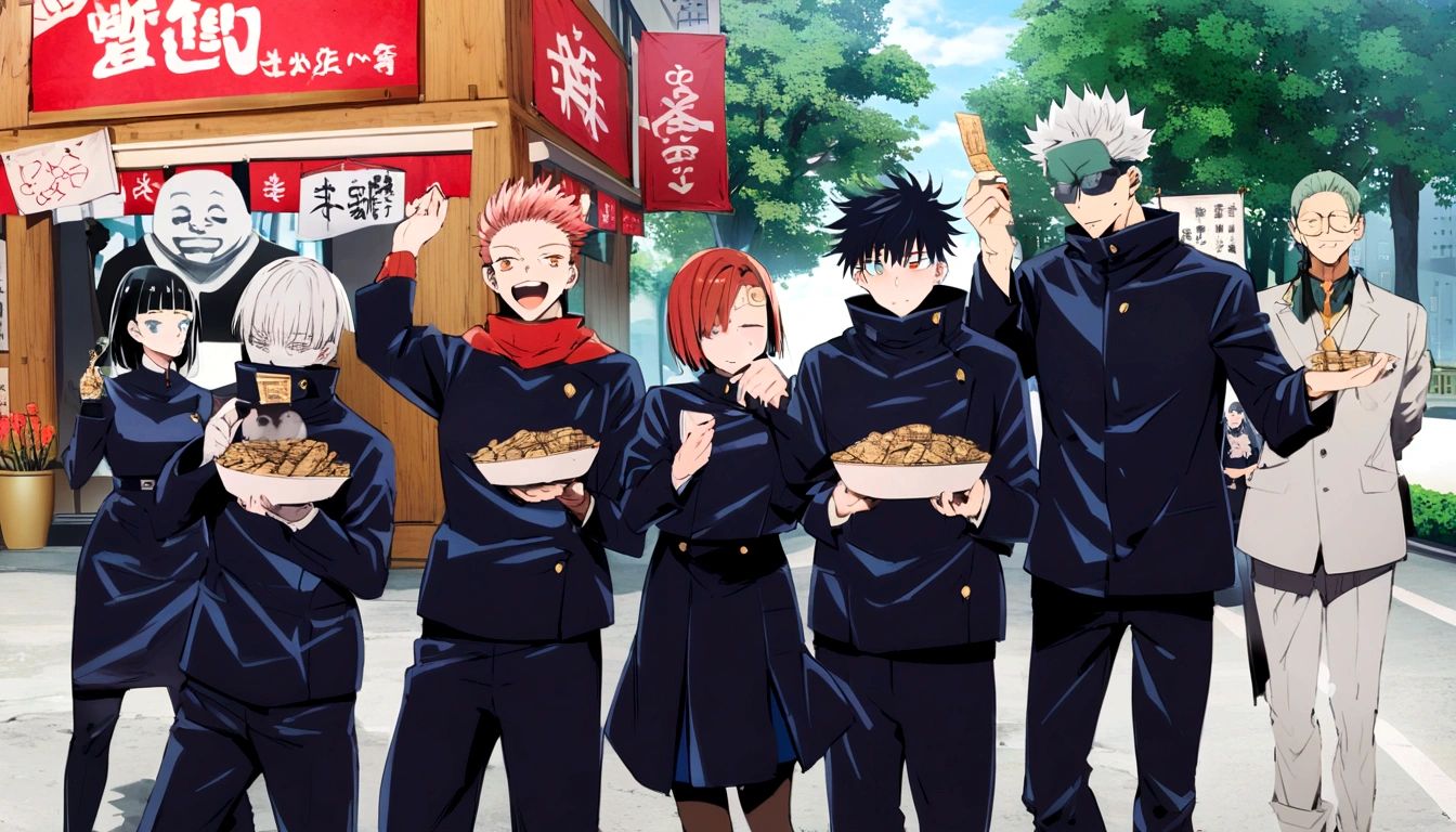 protagonists of Jujutsu Kaisen gathered at the headquarters of the Tokyo Metropolitan Magic Technical College. They have discovered clues to a talisman