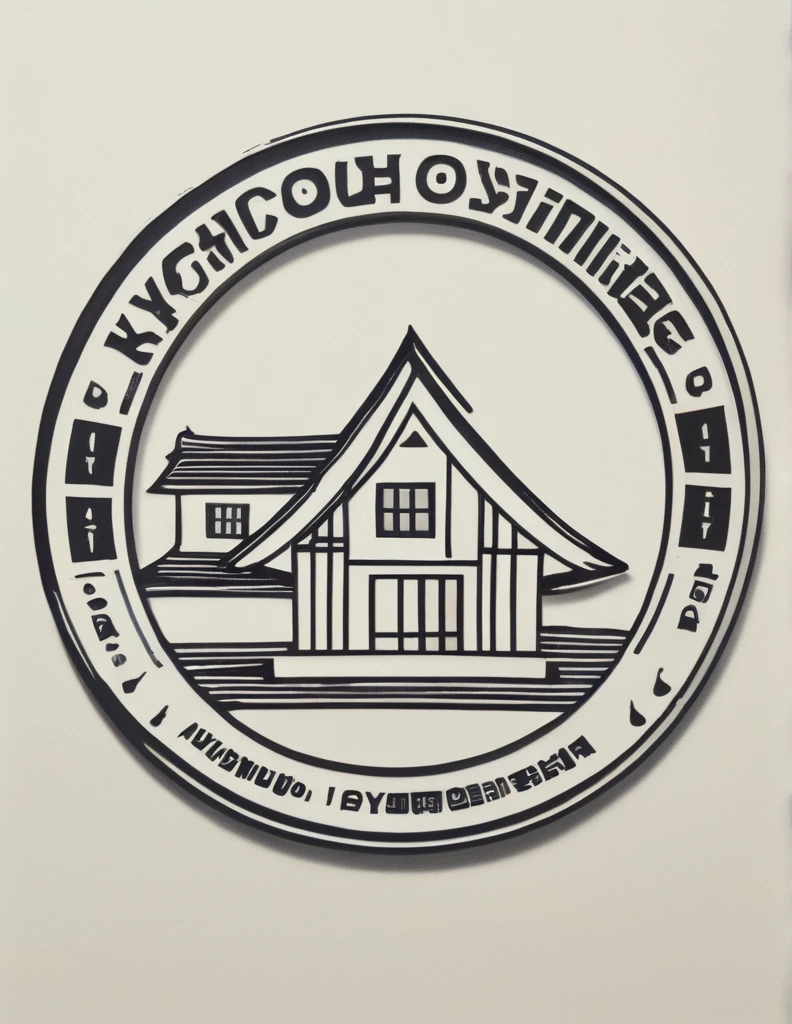 "The cool emblem of the construction company ""YOROZU HOME"" has a monotone slightly harmonious taste."

Make sure to insert the letter "YOROZU HOME" somewhere on the emblem

The background is white