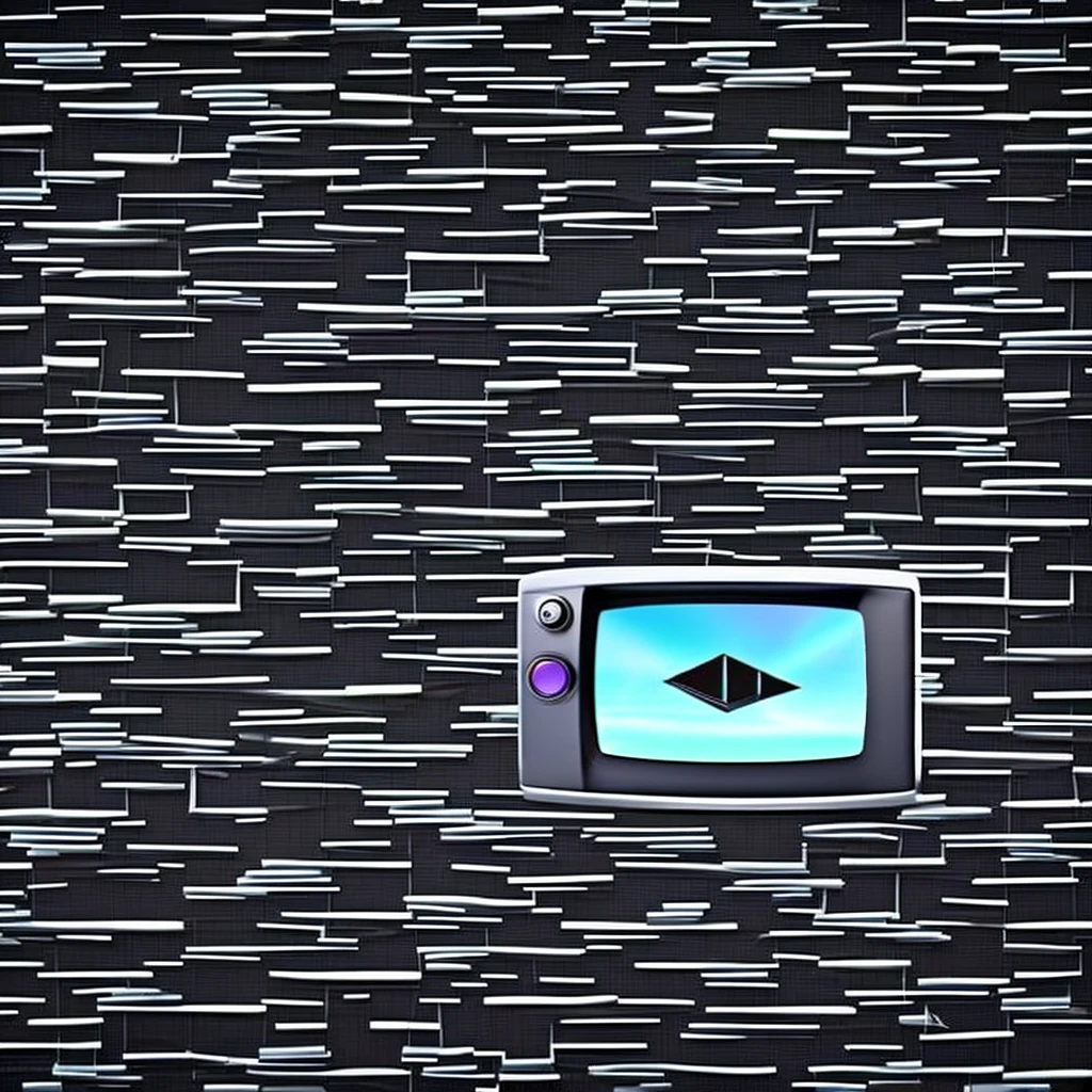 create a logo for a film and game review site, the logo consists of a broken TV with a control stuck in it, as if someone had played it, it has to be current and minimalist the TV must be square and old and the logo must be 3d, with a "street" style, no people please and minimalist