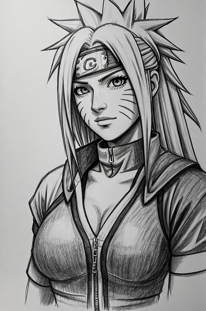 Naruto with kruma sketch 
