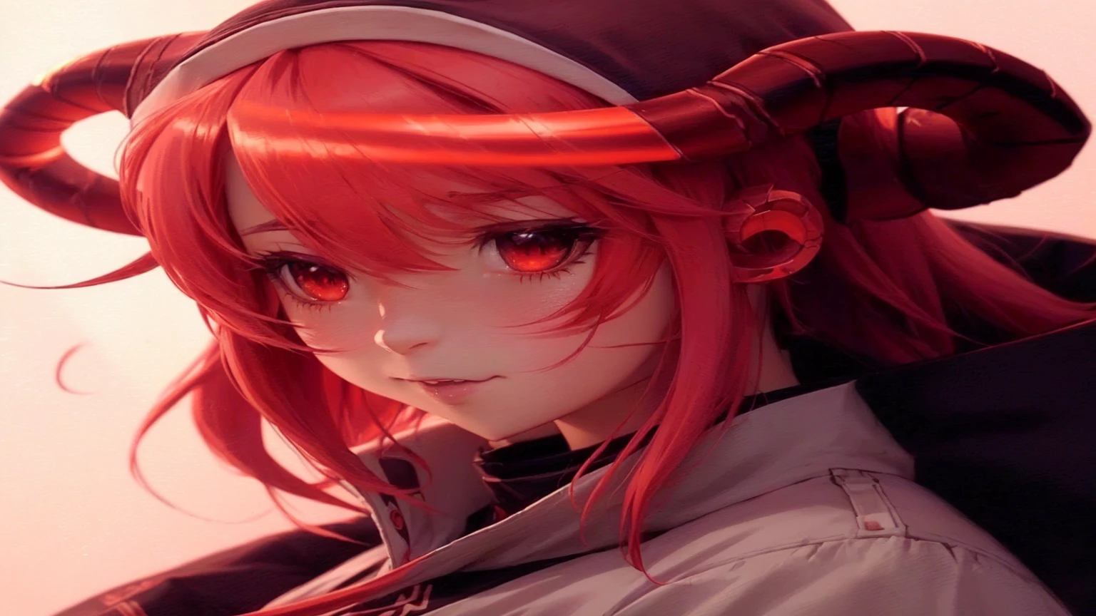 anime, anime girl, red hair, horns, horns, horns, horns, horns, horns, horns, demon anime girl, anime style 4 k, anime style. 8k, realistic anime artstyle, best anime 4k konachan wallpaper, anime wallpaper 4 k, anime wallpaper 4k, hd anime wallaper, realistic anime 3 d style