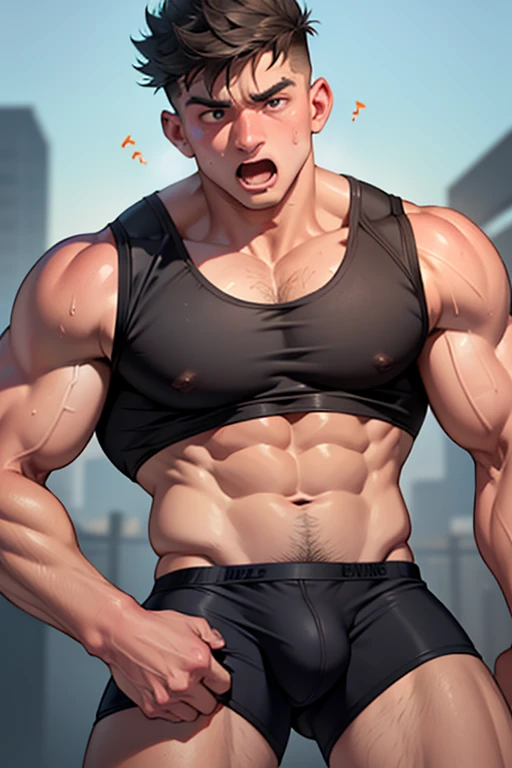 A dumb sweaty high school football jock shoving a dazed freshman into his armpit. The freshman breathes from the armpit and turns into a dumb jock. The freshman grows muscles that tear out of his clothes. Hyper muscles. Thick meaty pecs. Dumber and dumber. IQ drain. Hypnosis. Brainwashing. Brainwashed. Hypnotized. Entranced. "That's right, little bro. Sniff and grow. Forget what you know. Be a big dumb jock for your Coach and Big Bro. Welcome to the team, little bro." Hyper crotch bulge. Bulging crotch. Brute. Brutish. Brutification. Crass. Dumb jock assimilation. Blank stare. open mouth. Glazed eyes.