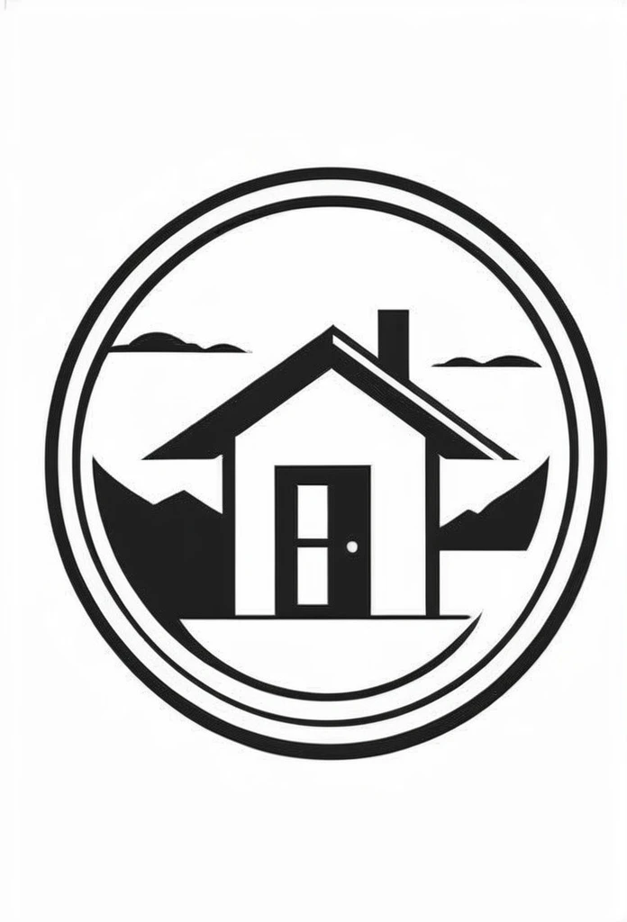 The cool emblem of the construction company YOROZU HOME,
Monotone slightly harmonious design
Make sure to insert the letter "YOROZU HOME" somewhere on the emblem
The background is white