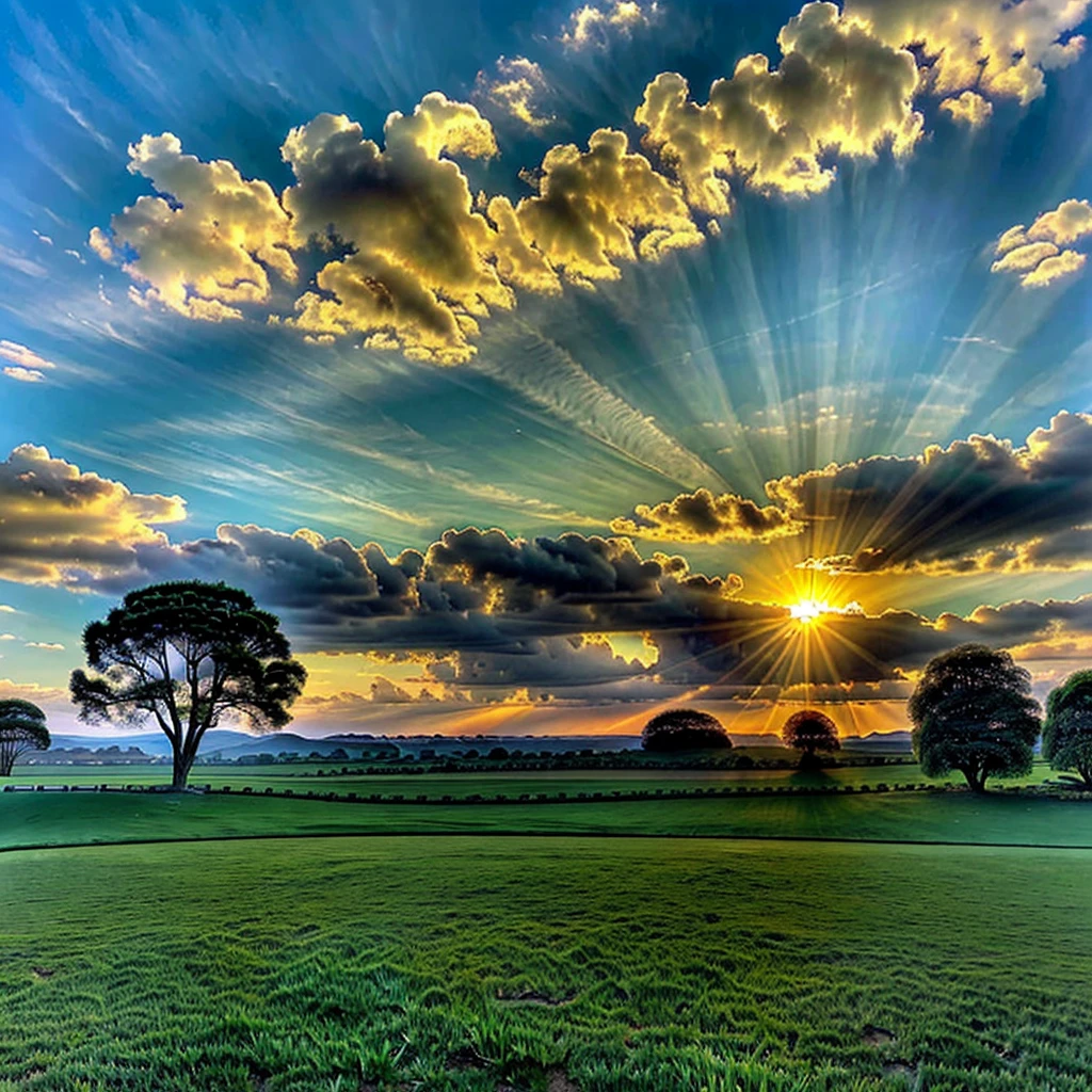 lawn, sun, cloud, dawn, breeze, no animal, plateau,