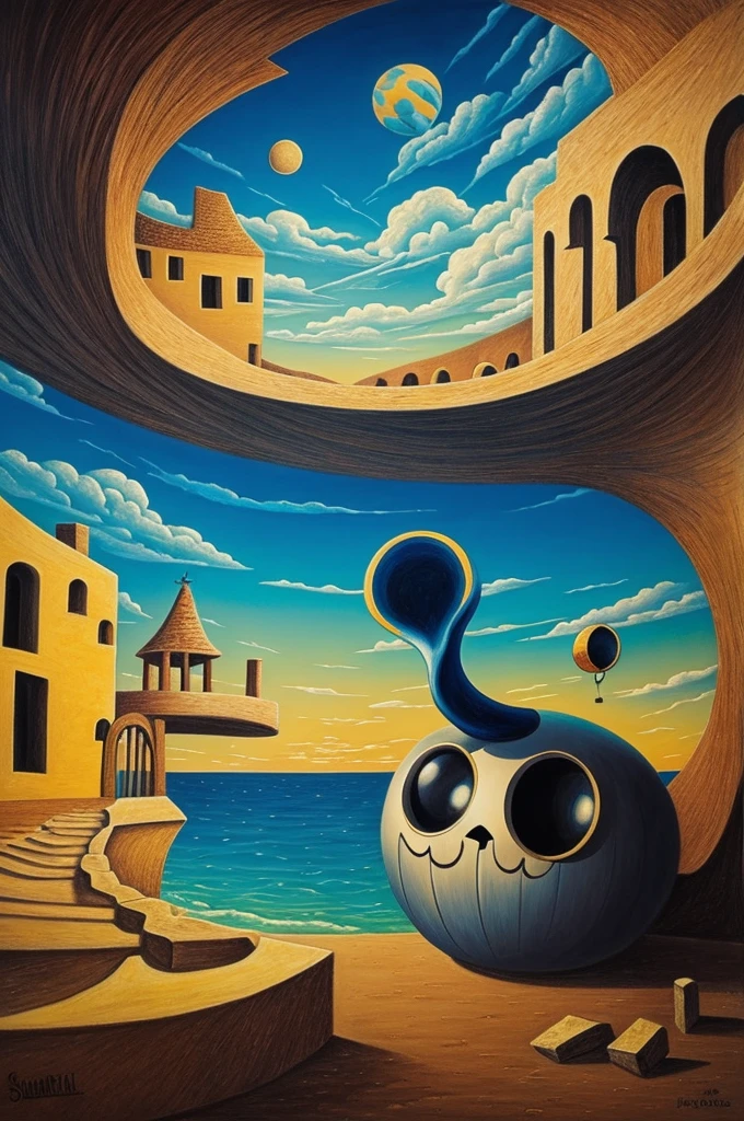 Draw a surrealist's dinner