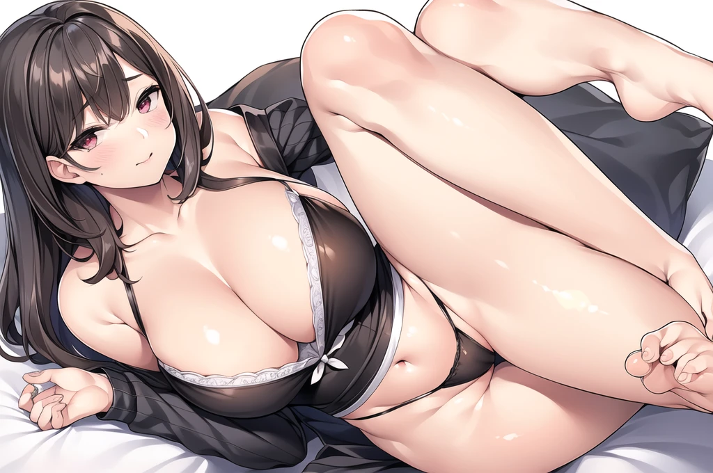 Simple white background。
Black bra,Black garter belt、Black Stockings,
(Pink Eyes)、(Brown Hair:1.2)、With bangs、(Wavy bob hair),short hair,(Sit on the bed)、(Leg spread:1.5),(Masturbation appearance:1.5)
One Woman、30th Generation、young女性、beautiful長い脚、beautiful体、beautiful鼻、beautifulCharacter Design、Perfect Style。
Straight nose,Character Design,Perfect Eyes,Perfect Face,Expressive eyes,Perfect balance,30th Generation,young,Beautiful feet,Beautiful Body
, (innocent_big_eyes:1.0), (Light_Smile:0.3)、。
(Masterpiece:1.0),(Highest quality:1.0),Ultra-high resolution,4K,Ultra fine,photograph,8K,HDR,high resolution
(beautiful、Large Breasts:1.4), (beautiful顔:1.5), (Narrow waist)、(beautiful足)