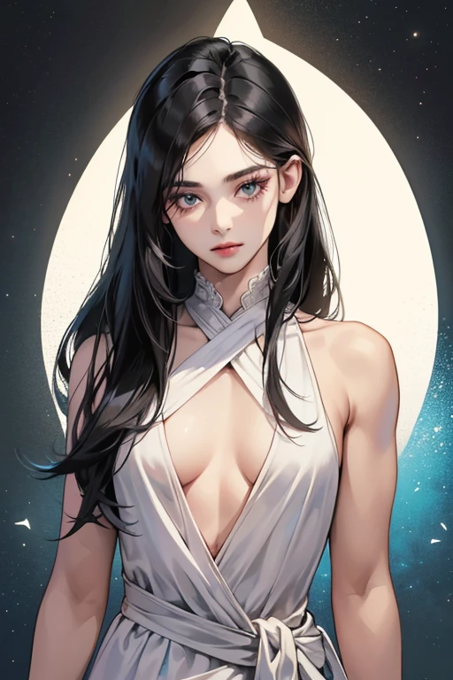 (table top, digital art, digital illustration, 4k, 8k, Super detailed, beautiful images, clear image, realistic, RAW photo, perfect face, perfect lines, perfect eyes, soft lighting) ,1 female, (long black hair,straight hair,bullish look,Beautiful woman,grace,Make up well,23 year old female,small breasts:1.3),Two handsome men in suits, (human,muscular,solid shoulder width, human,boyish hairstyle,English gentleman'Style,A man in his 30s with a cool expression,28-year-old man with bright smile:1.2),白い歯を見せてsmile(embarrassing,shy smile:1.1),garden full of light、Squirting、resort sofa、colorful flowers、innocent smile,smile、couple kissing、kiss、the kiss、romance、Mermaid line wedding dress rose bouquet、