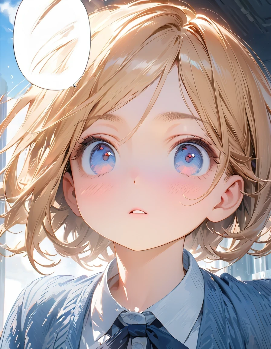 White background