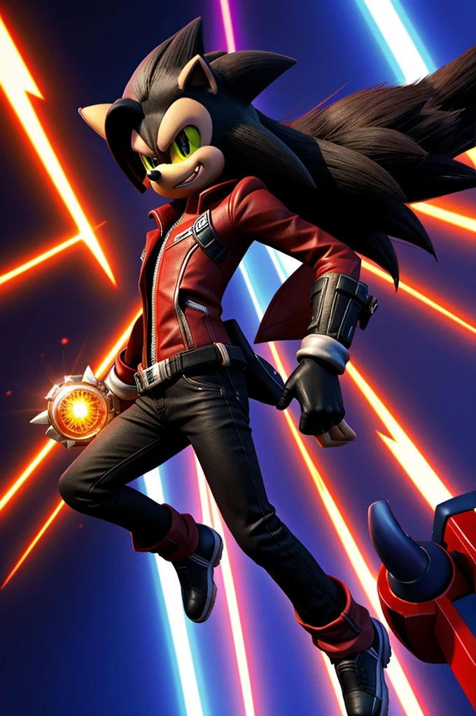 Shadow The Hedgehog doing The Sonic Adventure pose