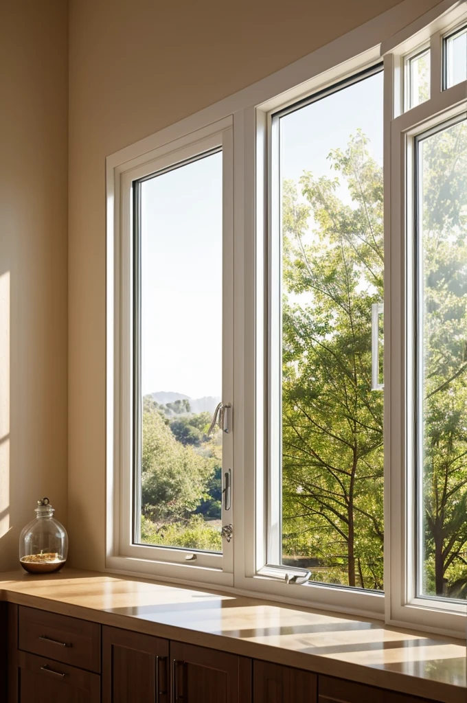 The window invites me to escape while I drink my coffee in the morning.