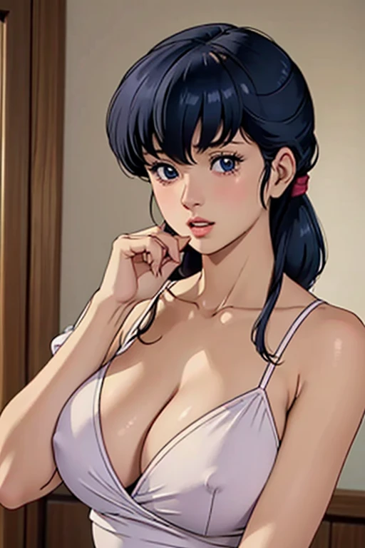 1woman , kyoko otonashi, 29yo, adult mature female,Beautiful Finger,Beautiful long legs, Beautiful body, Beautiful character design, perfect balance, detailed shiny skin, sexy, curvy body, detailed hands, collarbone, huge Breasts, narrow_waist, huge buff
BREAK
(from front) ,(closeup to face:1.5),cowboy shot, whole face,fall in love
BREAK
apartment, Luxurious and classy cloth, date , pumped up, onepiece dress
BREAK
nsfw,(ecstasy:1.3) ,(slut:1.2),(vulgarity:1.3),(fucked silly:1.1),(steam:1.1),(wet:0.8),(trembling:0.8),(tears:0.7) ,(drooling:0.6),(sweat:0.8),open mouth, slaver, nose blush
BREAK
best quality, photorealistic, raw photo, Realism,
((masterpiece, best quality)), realistic, detailed gradation, elements,vibrant,uhd picture , crystal translucency, vibrant artwork, extremely detailed CG unity 8k wallpaper, perfect lighting,Colorful,
:1.5ultra high res, HDR, Kodak portra 400, film grain, blurry background, bokeh:1.2, lens flare, (vibrant_color:1.2),professional photograph
BREAK
darkblue hair, Symmetrical bangs between eyes,long hair, bangs, (Voluminous hair:1.3), ponytail, ribbon
BREAK
Rainbow-colored eyes, (innocent_big_eyes:1.0),
,Beautiful Nose,perfect eyes, perfect face,expressive eyes, detailed face,perfect eyes, beautiful_face, detailed gradation face
round face,
BREAK
looking at viewer
BREAK