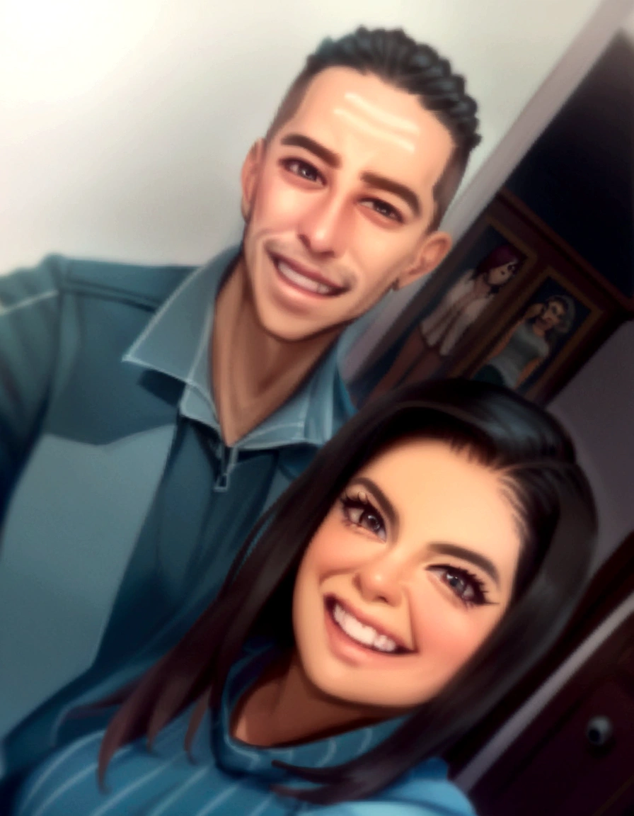araffes man and woman posing for a selfie in a room, Marisha Becker, 30-year-old woman from cuba, carla ortiz, alanis guillen, lorena avarez, post, mirka andolfo, eloymorales, 3 Brazilian mother of 5 years, ronaldo luis nazario de lima, ronaldo luis nazario da lima